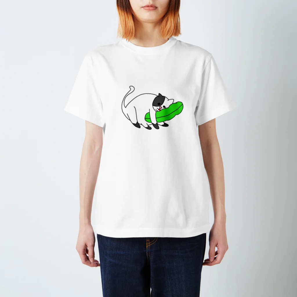 あにまる堂のねことそらまめ スタンダードTシャツ