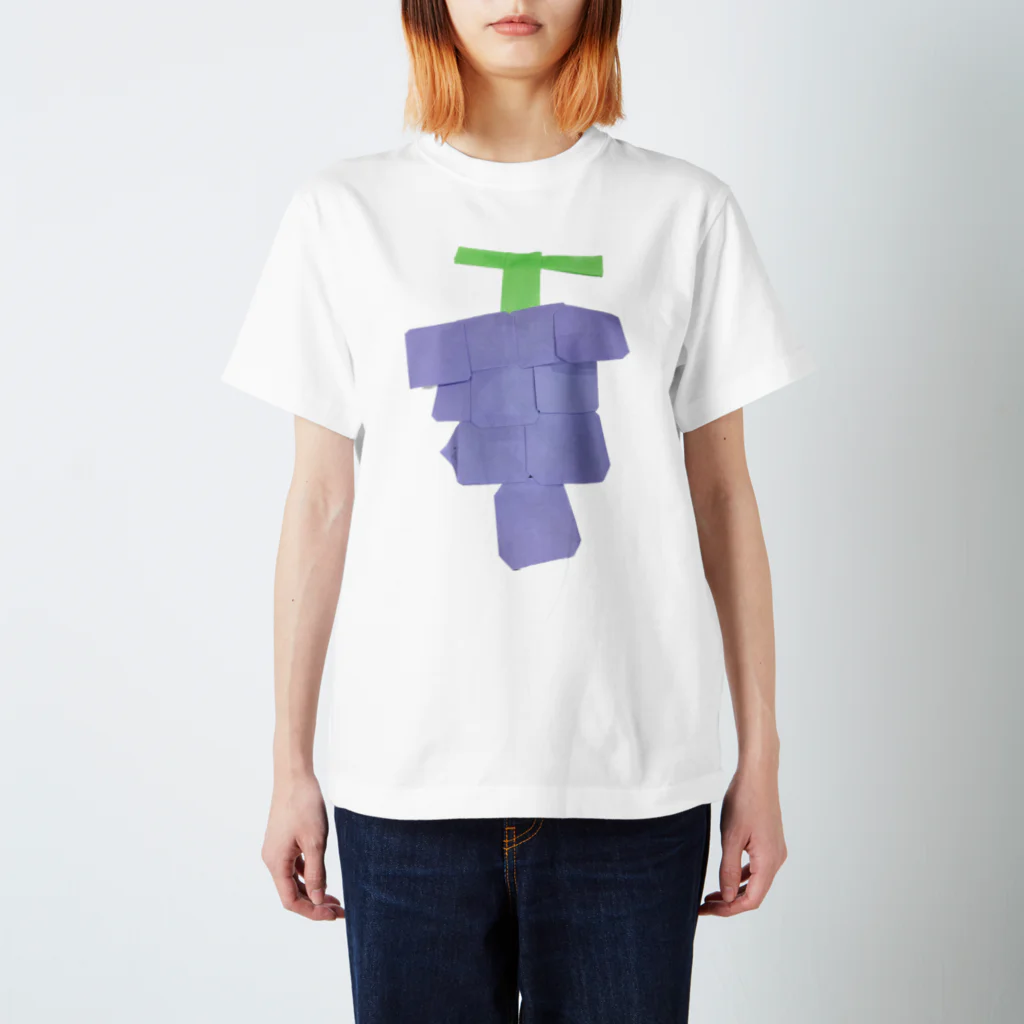 KidsArtの【子どもの絵】大きなぶどう Regular Fit T-Shirt