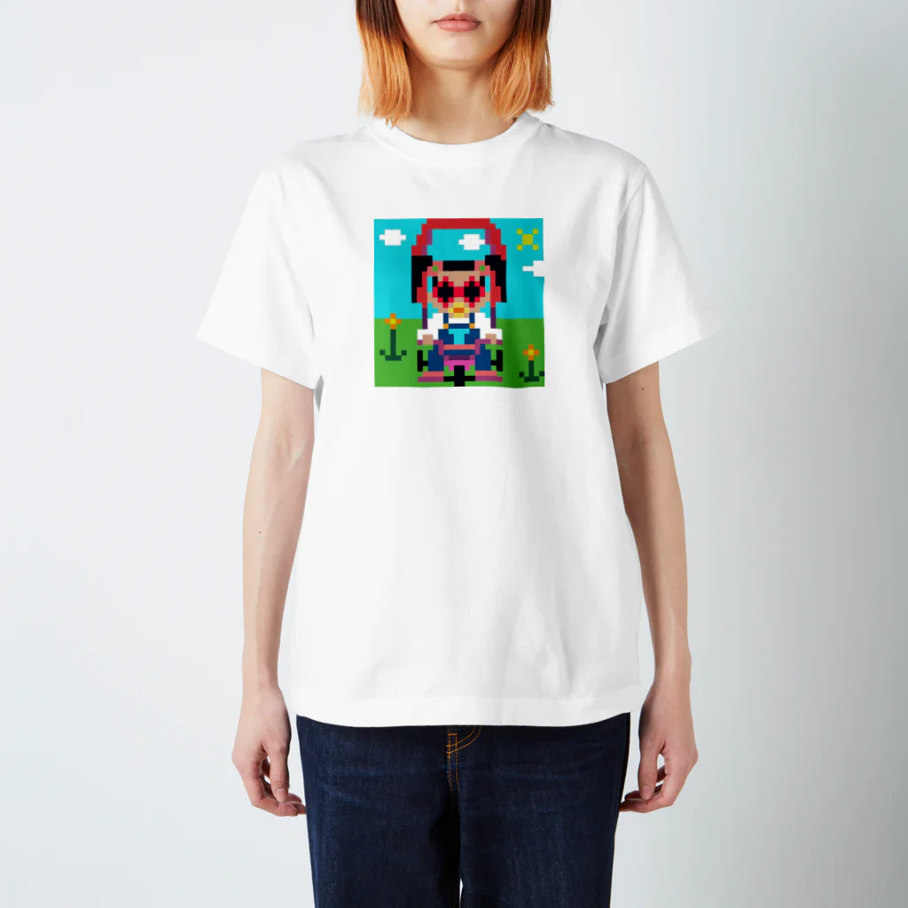 Ruru's worldの01ドット絵　ruruちゃん/三輪車でお散歩　 Regular Fit T-Shirt