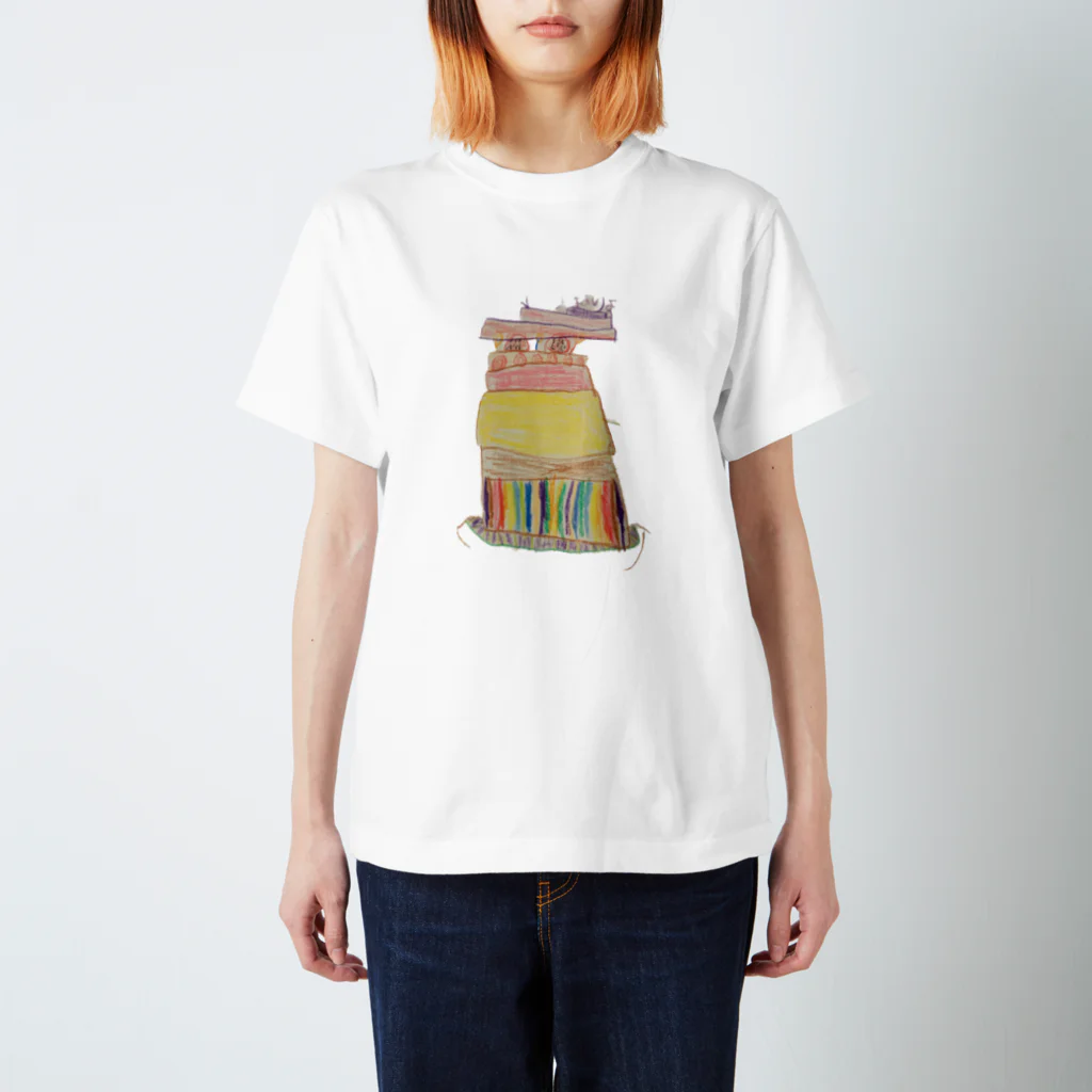 KidsArtの【子どもの絵】バースデーケーキ Regular Fit T-Shirt