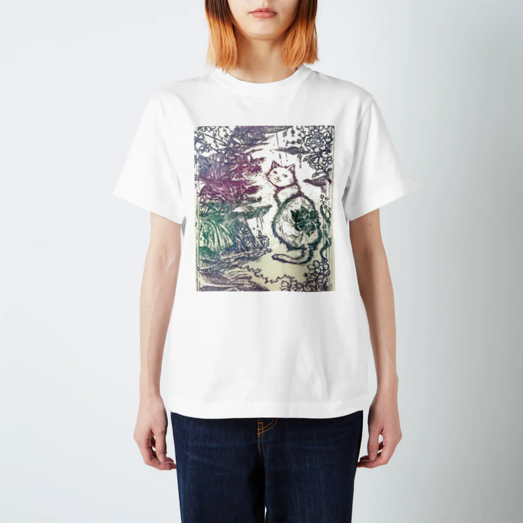 絵本作家－國重奈穂のお店の絵描き－國重 奈穂－１２ スタンダードTシャツ