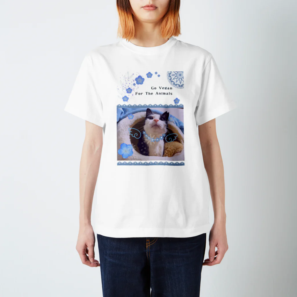 ビーガンちいちいのさくらねこ スタンダードTシャツ