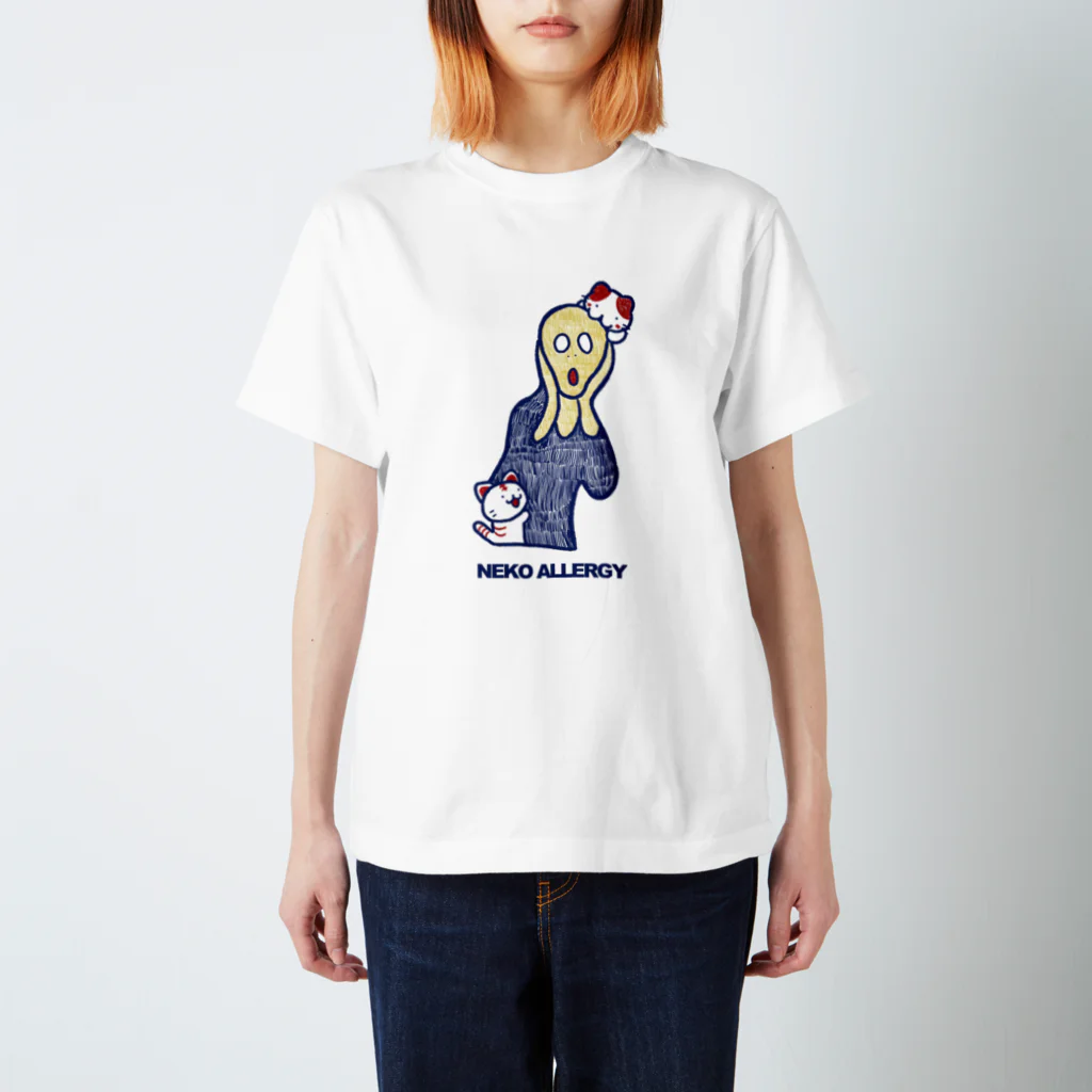 もりえーるのNEKO ALLERGY（ネコアレルギー） スタンダードTシャツ