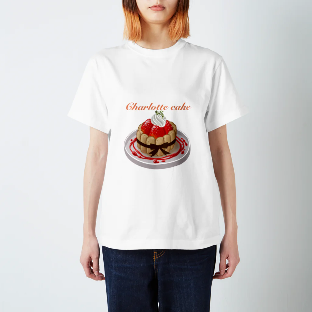 アイラブスージーのお店のいちごのシャルロットケーキ スタンダードTシャツ