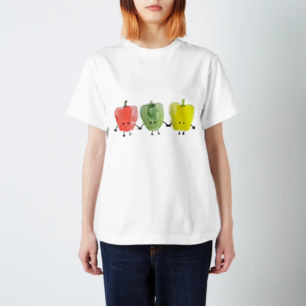 やまぎわさゆりのピーマントリオ スタンダードTシャツ