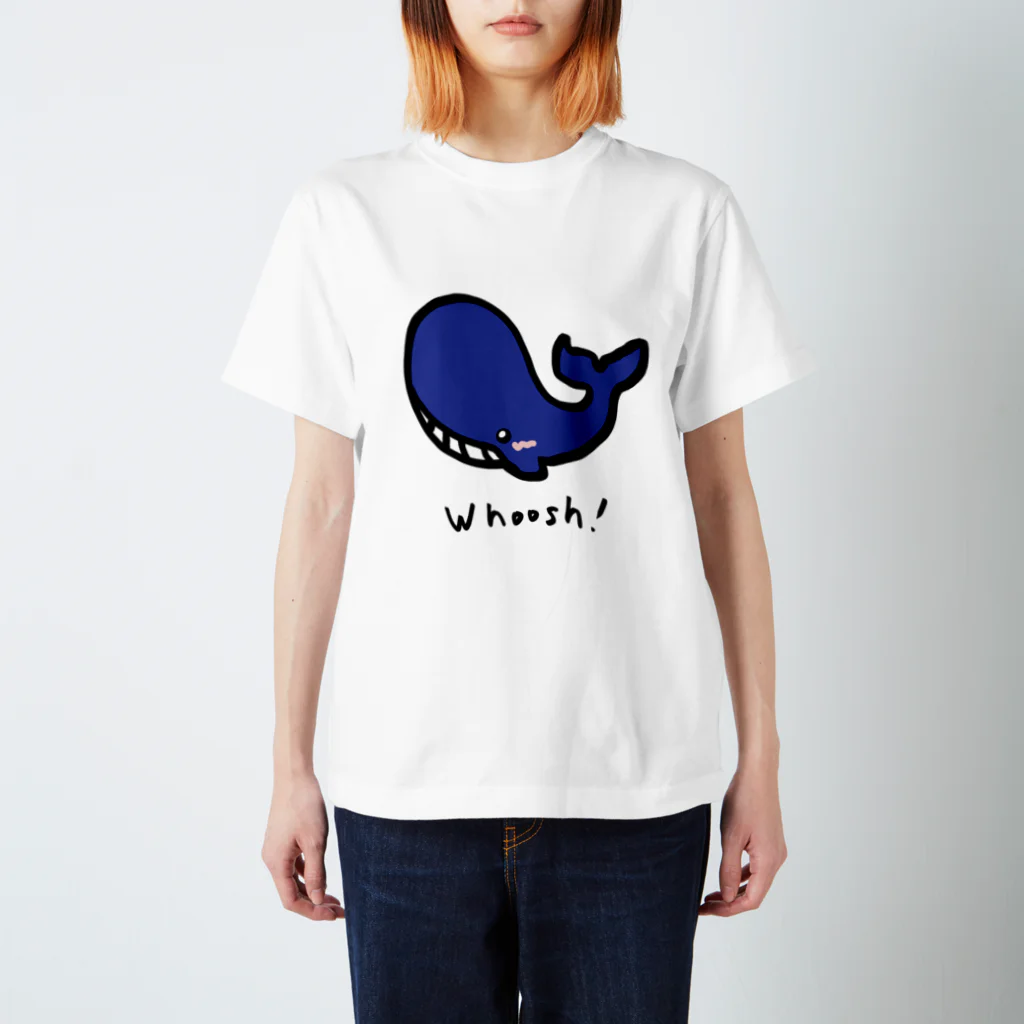 ＼ニッコリンチョ！！／のクジラと鳴き声 スタンダードTシャツ