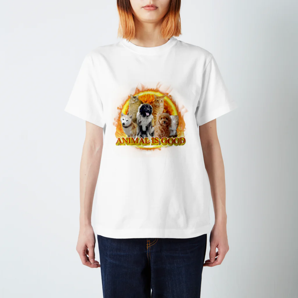 ANIMAL IS GOODの動物は良い4 スタンダードTシャツ