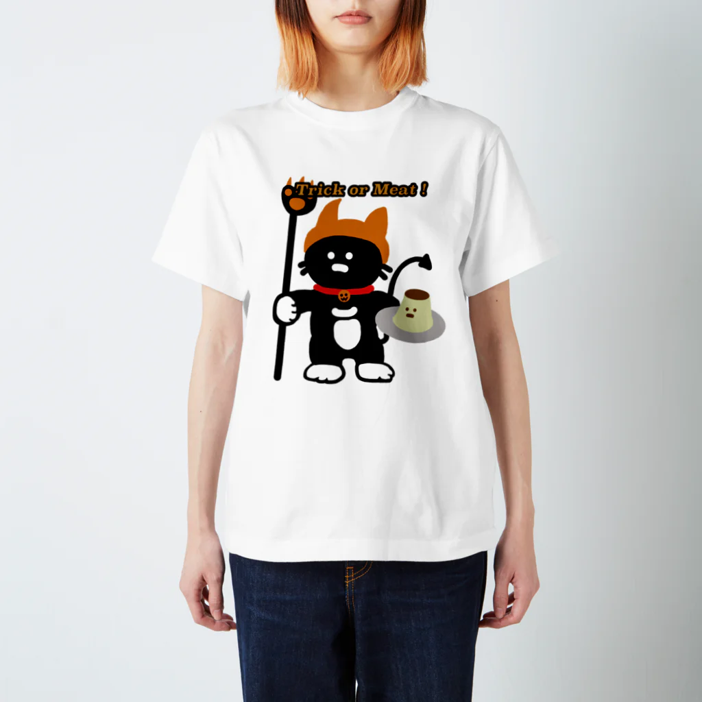 まこねこのお肉大好きリリ太郎 スタンダードTシャツ