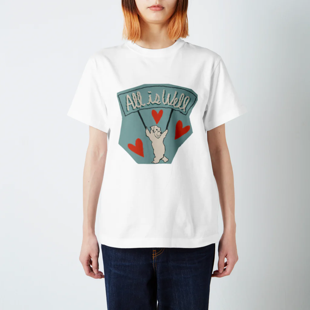 sayapochaccoのAll is well Regular Fit T-Shirt