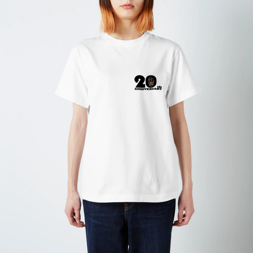 化楽オフィシャルグッズ販売の20周年ワンマンライブT　淡色 スタンダードTシャツ