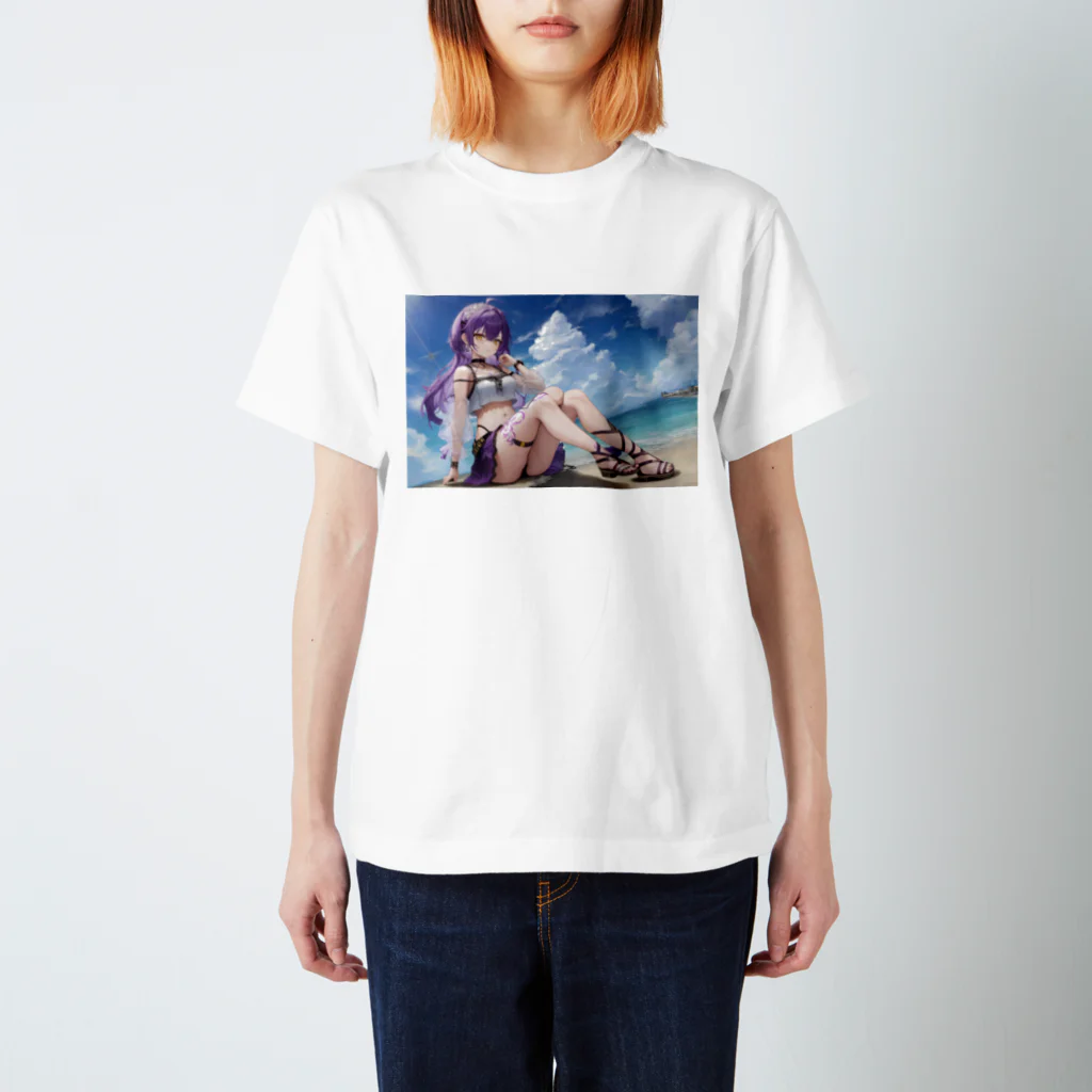 未来アニメスタジオのAIキャラクター15 Regular Fit T-Shirt