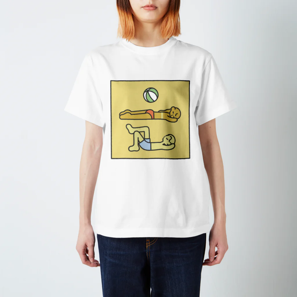 野花の𝙊𝙣 𝙩𝙝𝙚 𝘽𝙚𝙖𝙘𝙝 スタンダードTシャツ