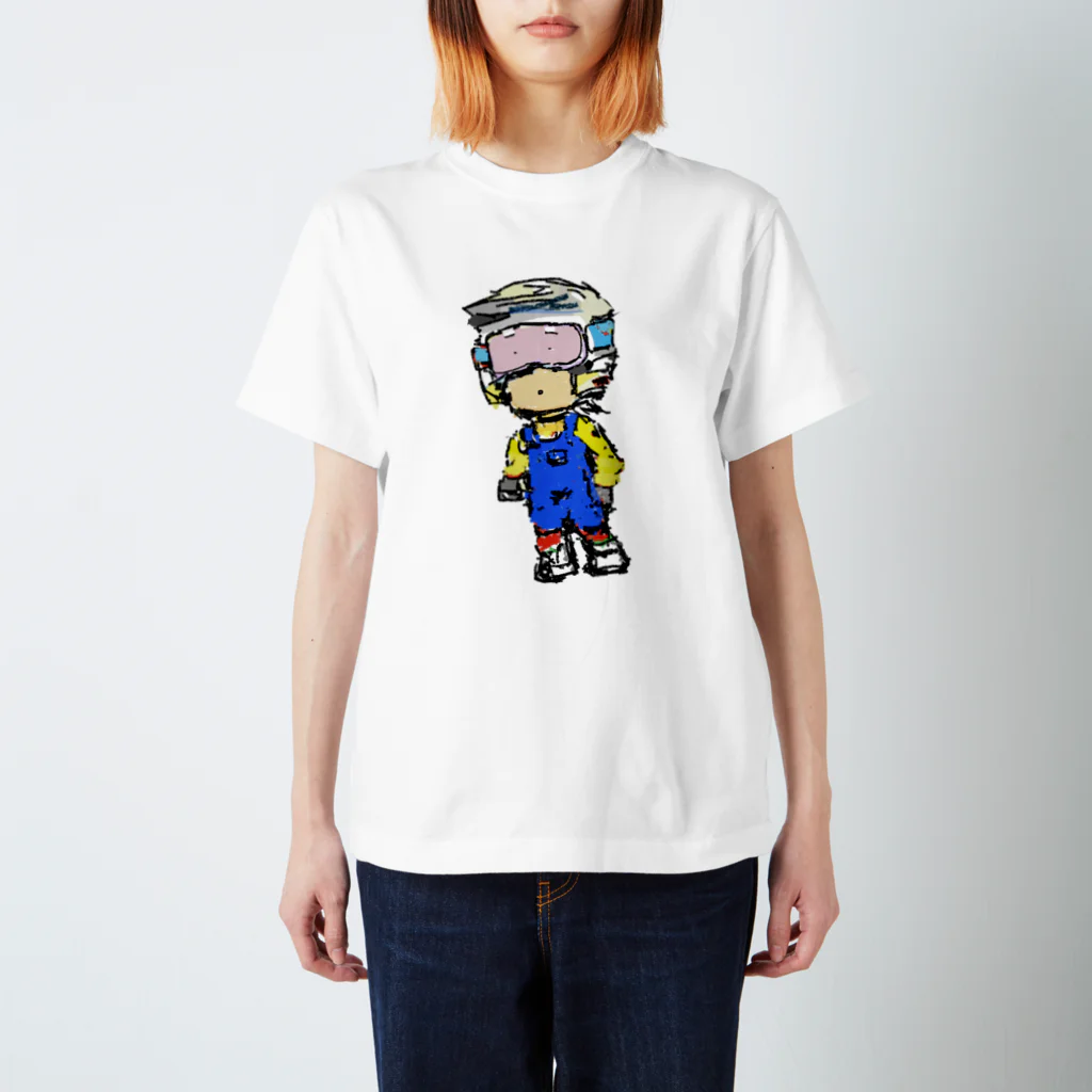 サーキットのオカミちゃんねるのいつかサーキットに立つ太郎 スタンダードTシャツ