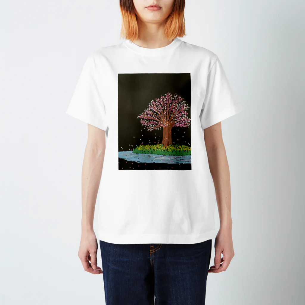 ちくわ村の桜 スタンダードTシャツ