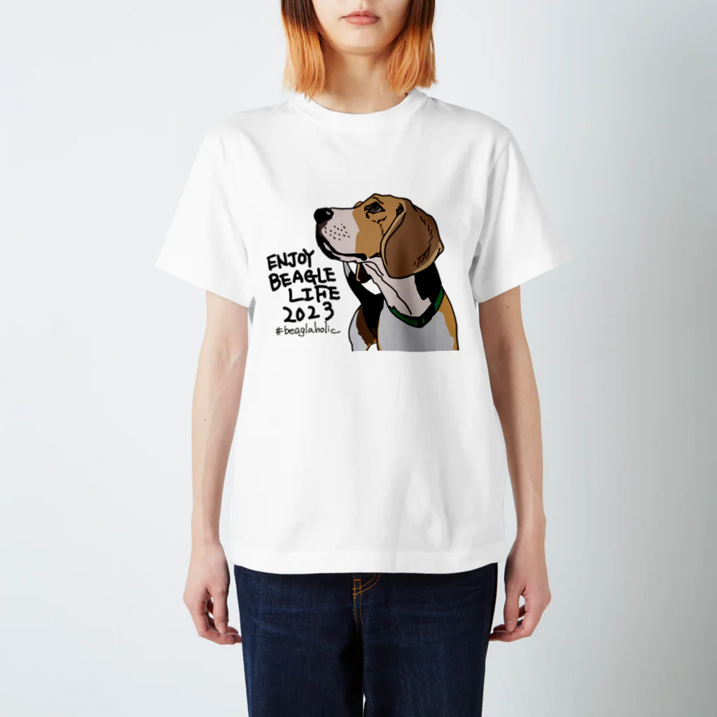 beagle meter the shopのENJOY BEAGLE LIFE 2023 Regular Fit T-Shirt