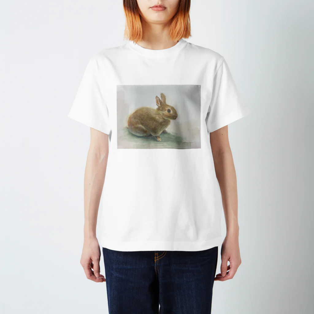 たかはしの絵のもののうさぎのうめちゃん Regular Fit T-Shirt