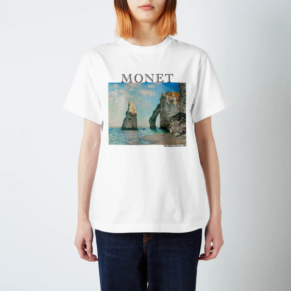 MUGEN ARTのモネ　エトルタの断崖  Claude Monet スタンダードTシャツ