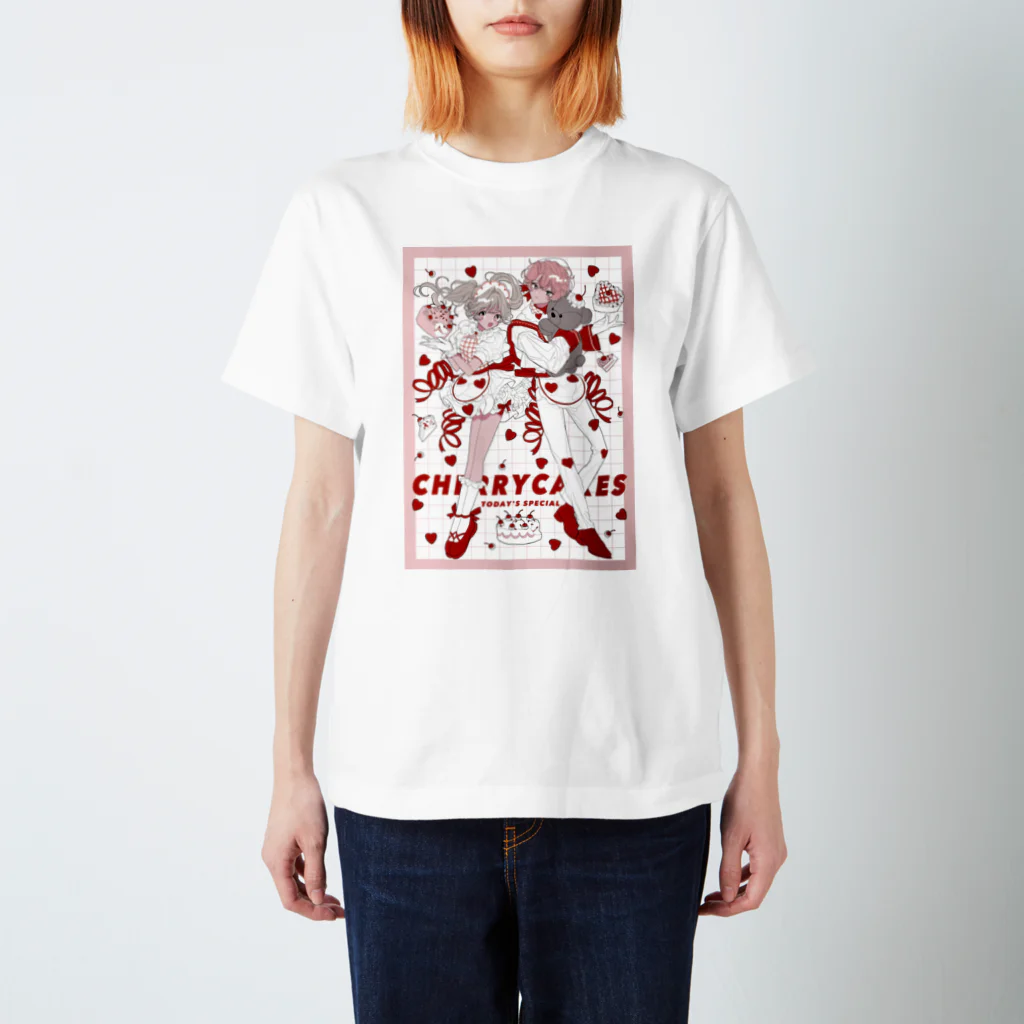 half-eaten ♡ cakeのmichimafu スタンダードTシャツ