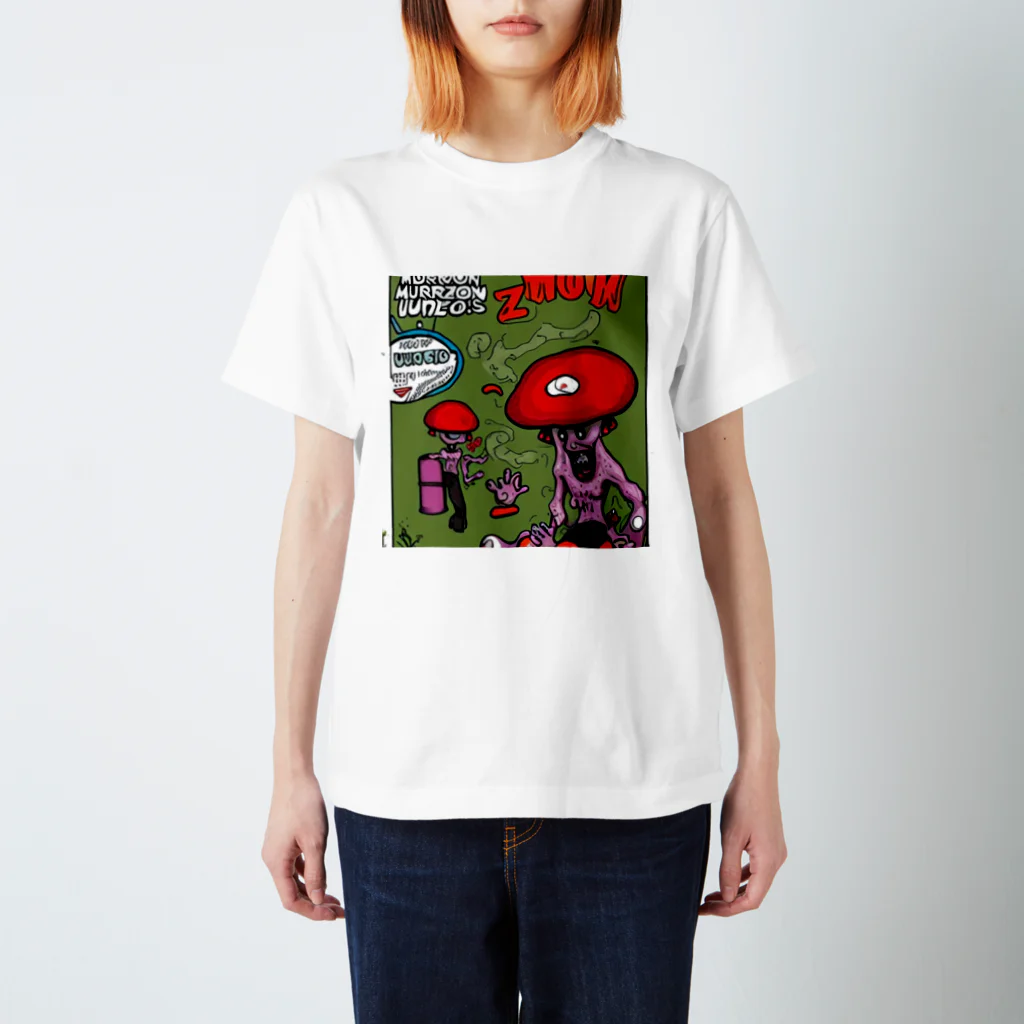 やまちゃのMushroom or Die Regular Fit T-Shirt