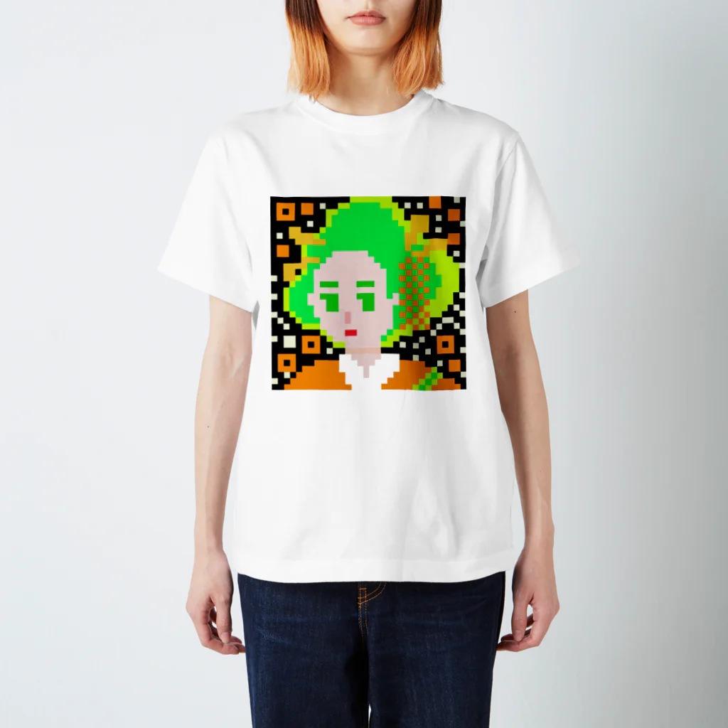 青天女AotennyoのPGC QR オレンジ Regular Fit T-Shirt