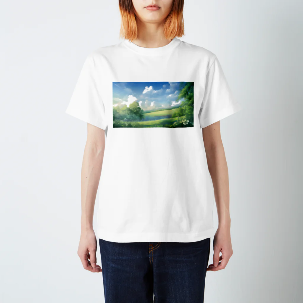 Solanine-ProjectのInvigorating Sky Regular Fit T-Shirt