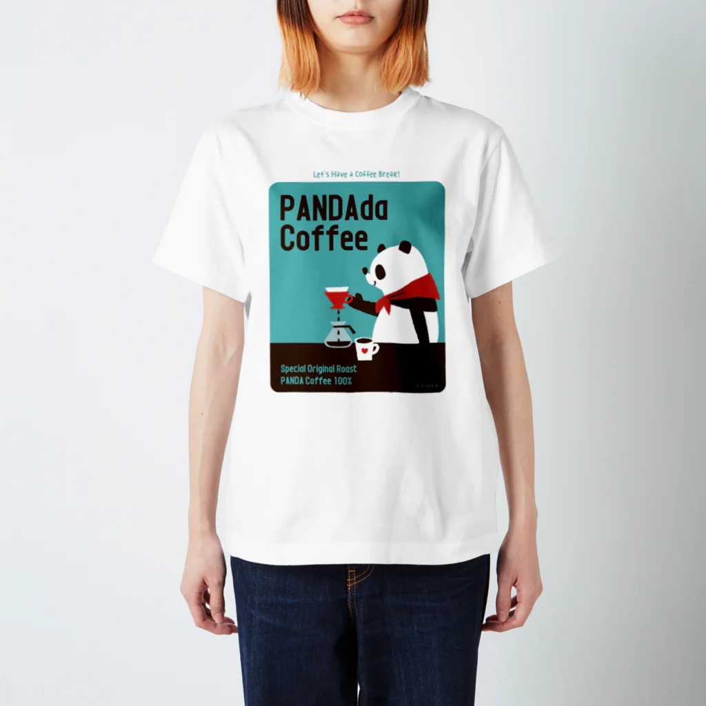 キッチュのパンダコーヒー スタンダードTシャツ