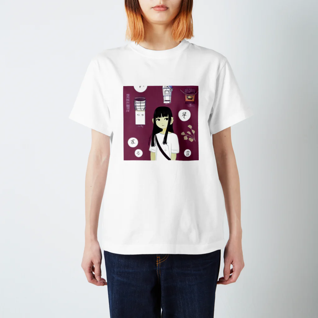 gekisobaのAI Girl2 スタンダードTシャツ