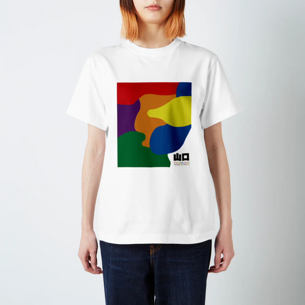 rainbowyamaguchiの山口レインボープライド2023グッズ スタンダードTシャツ