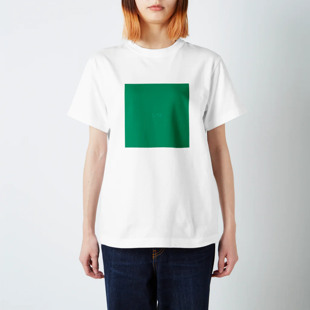 「Birth Day Colors」バースデーカラーの専門店の5月14日の誕生色「ディープ・ミント」 Regular Fit T-Shirt