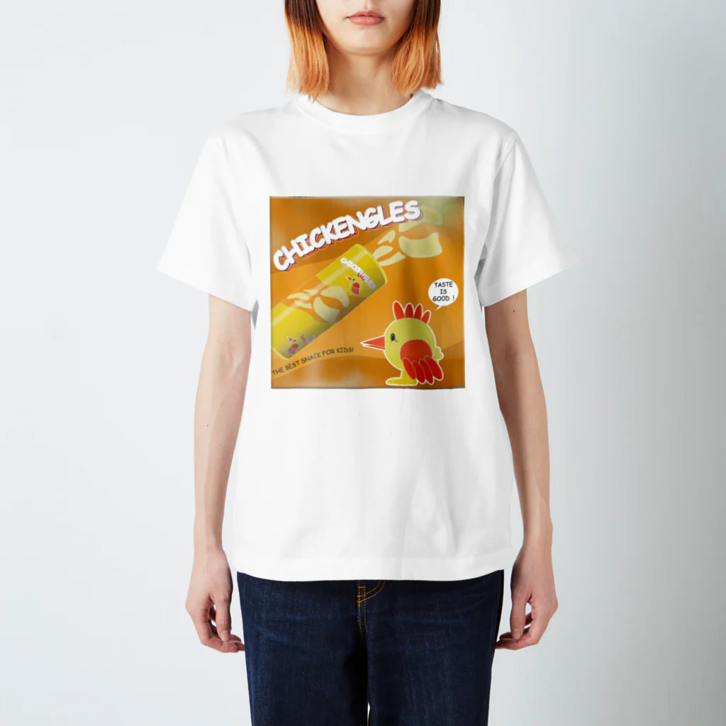 Son Claveのチキングルス (にわとりチップス) スタンダードTシャツ