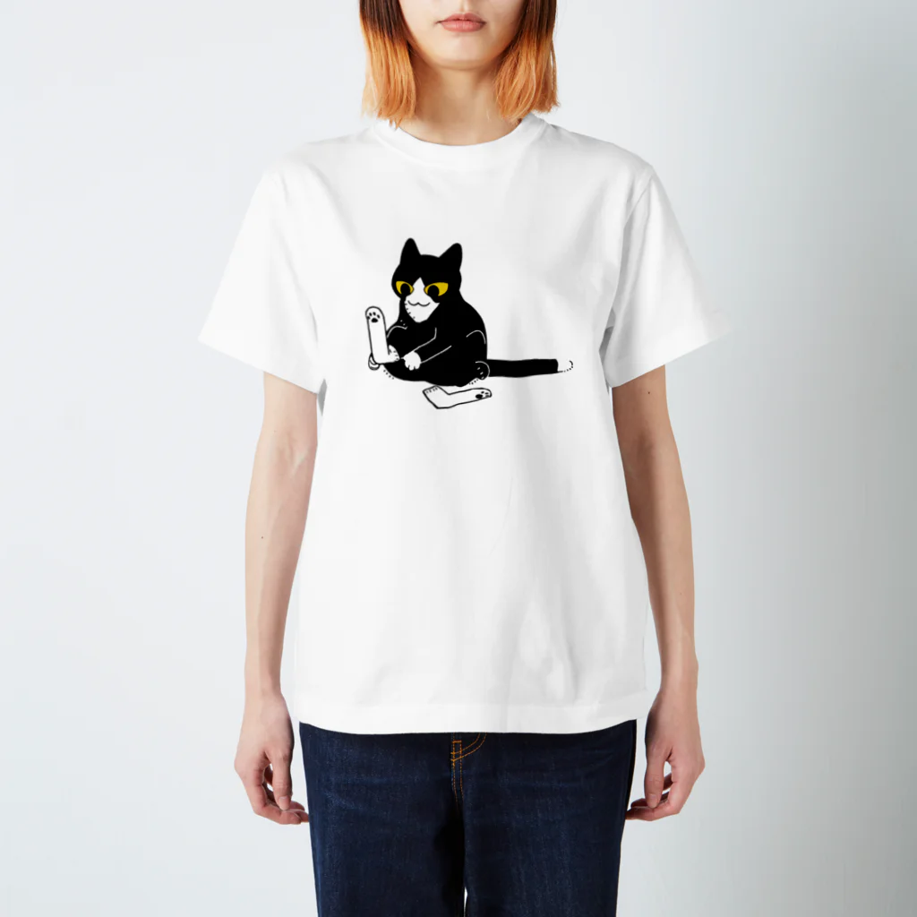 ふじひとのくつした猫 スタンダードTシャツ