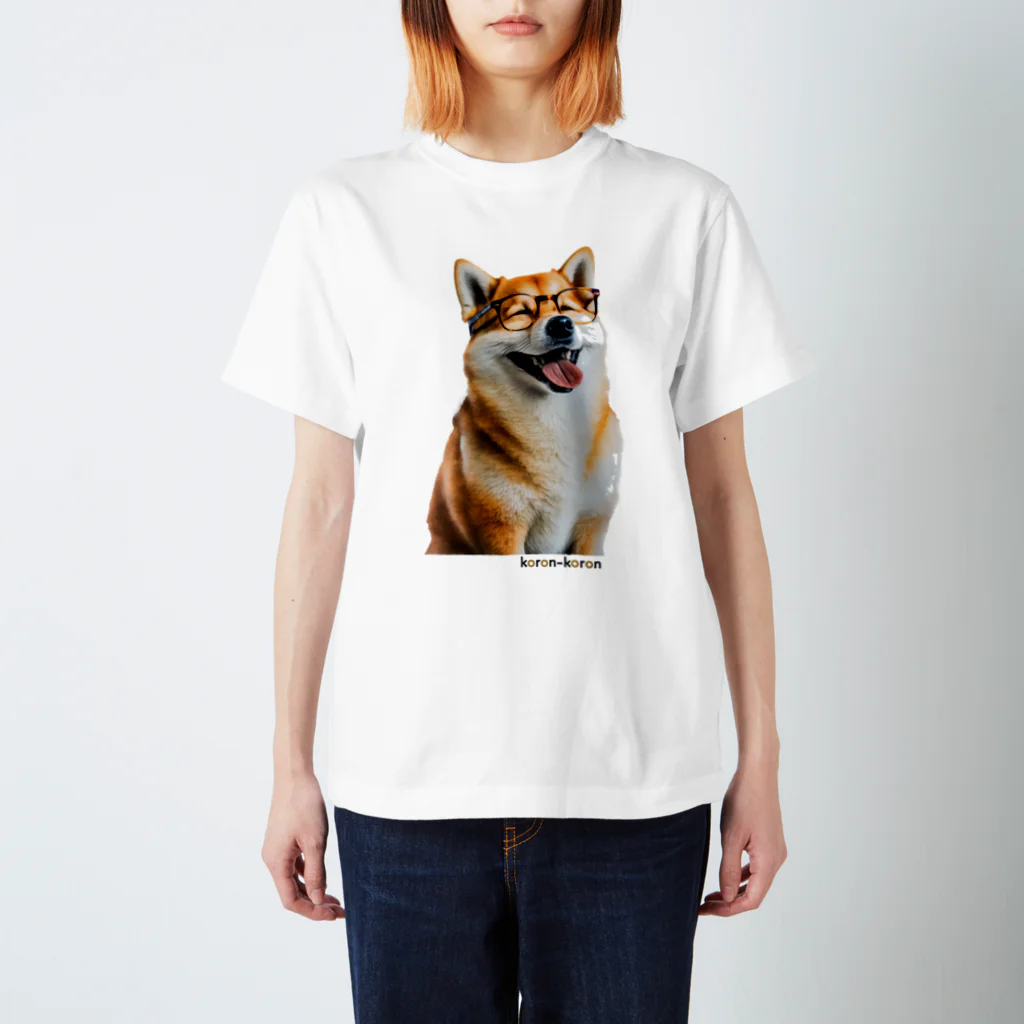 koron-koronの【柴犬】 Regular Fit T-Shirt