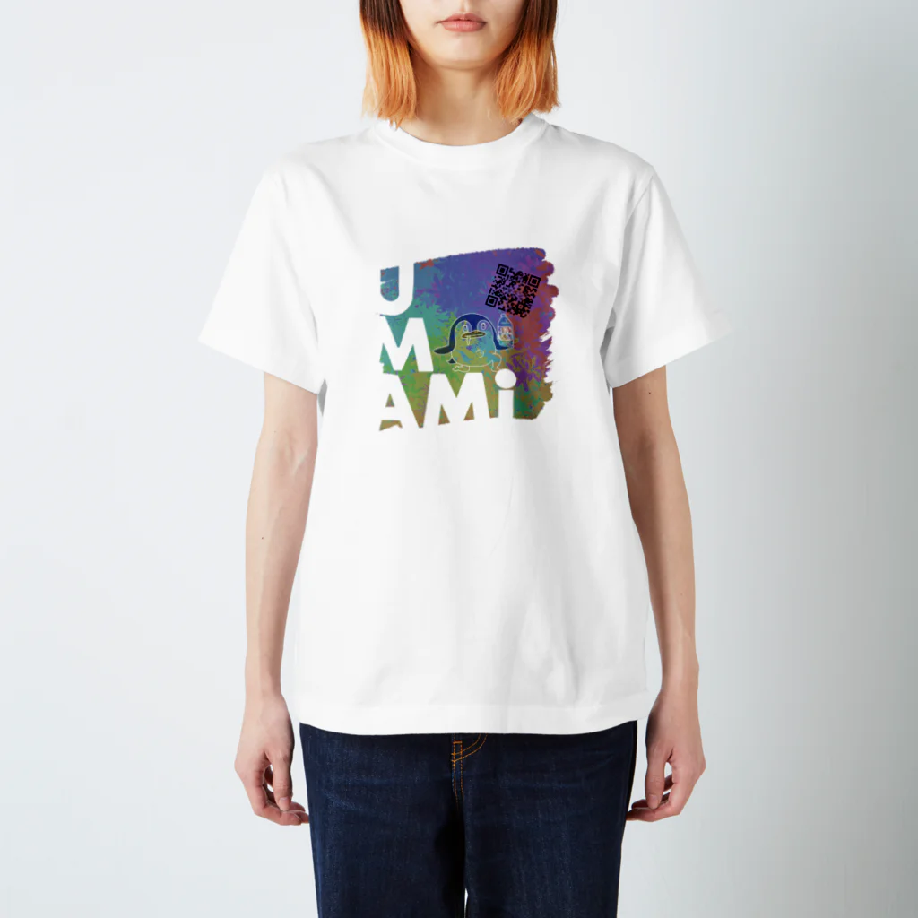 YAMAMOTO-NO-UMAMIのQRコード山ペン スタンダードTシャツ