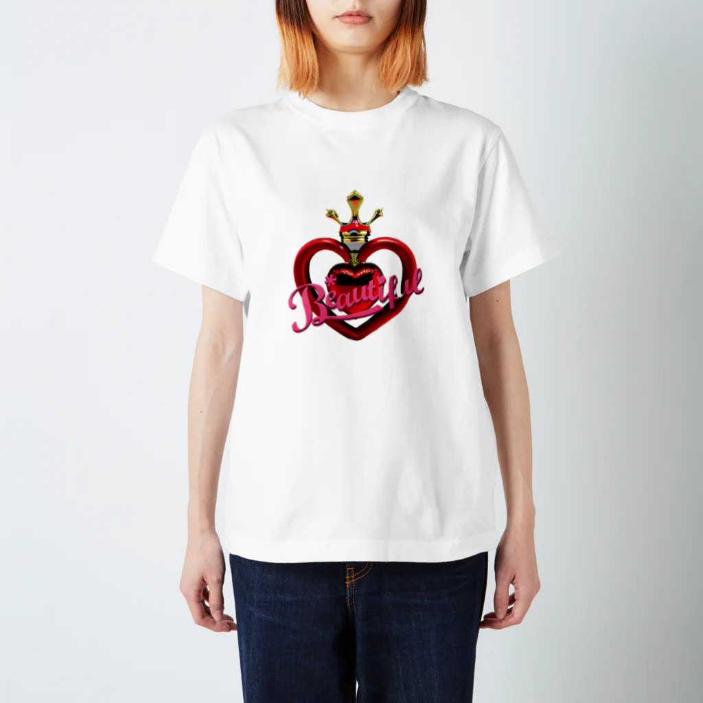 you♥️のHeartの王冠❤️beautiful Regular Fit T-Shirt