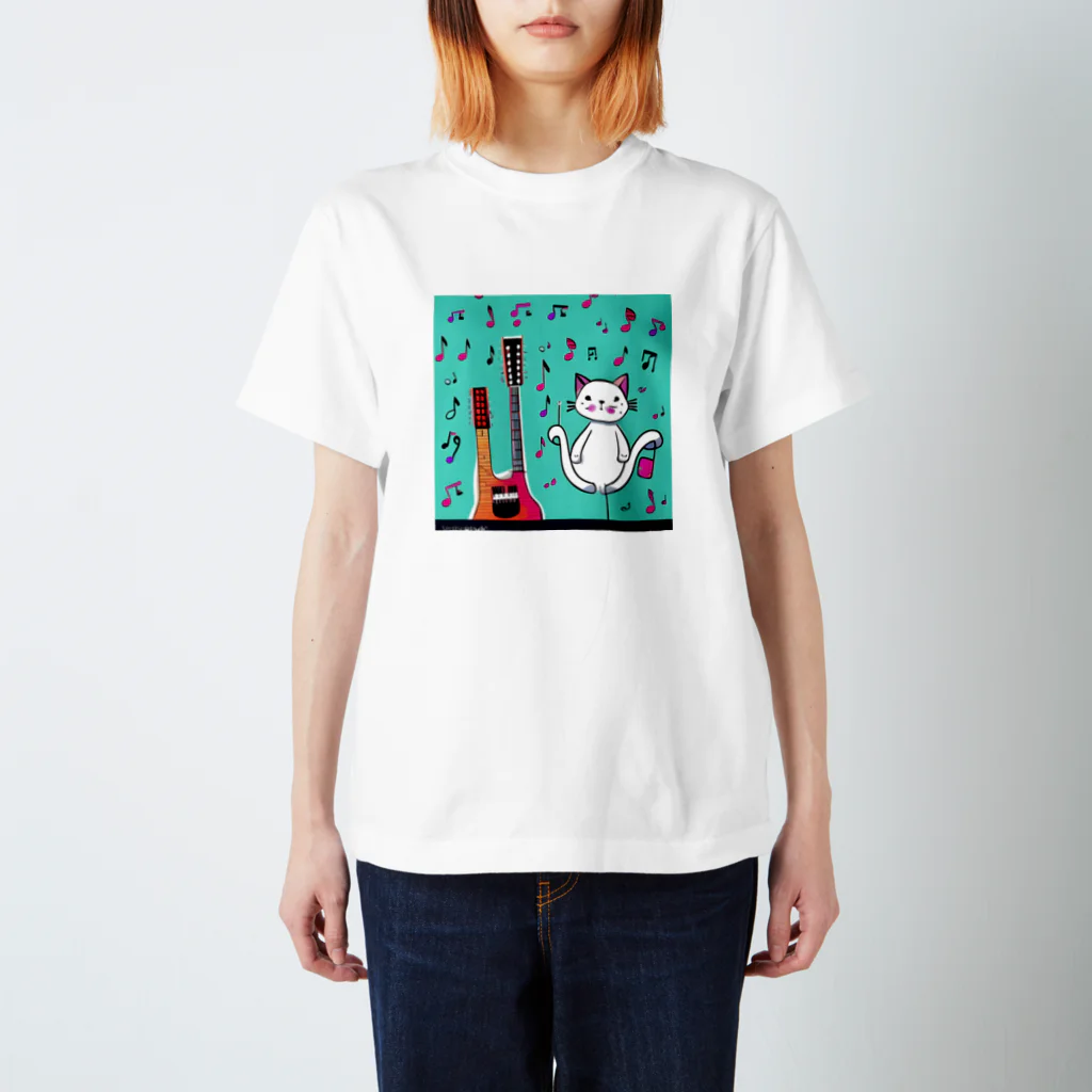 Alacarteの音楽とネコ🎶 スタンダードTシャツ