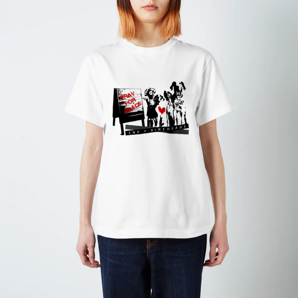 王子のアパレル SnprinceのSnp×9ine PrayForPeace スタンダードTシャツ