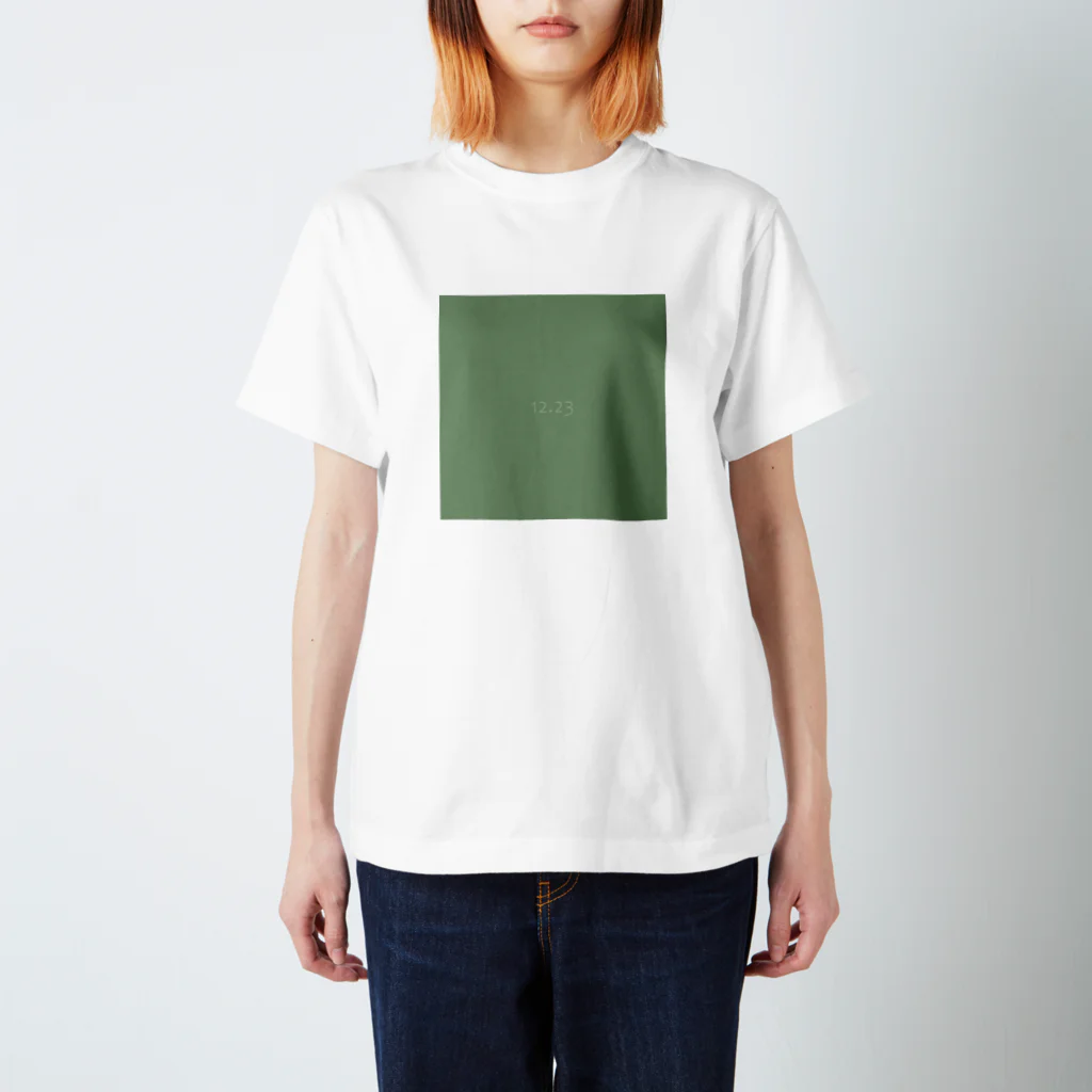 「Birth Day Colors」バースデーカラーの専門店の12月23日の誕生色「アスペン・グリーン」 Regular Fit T-Shirt