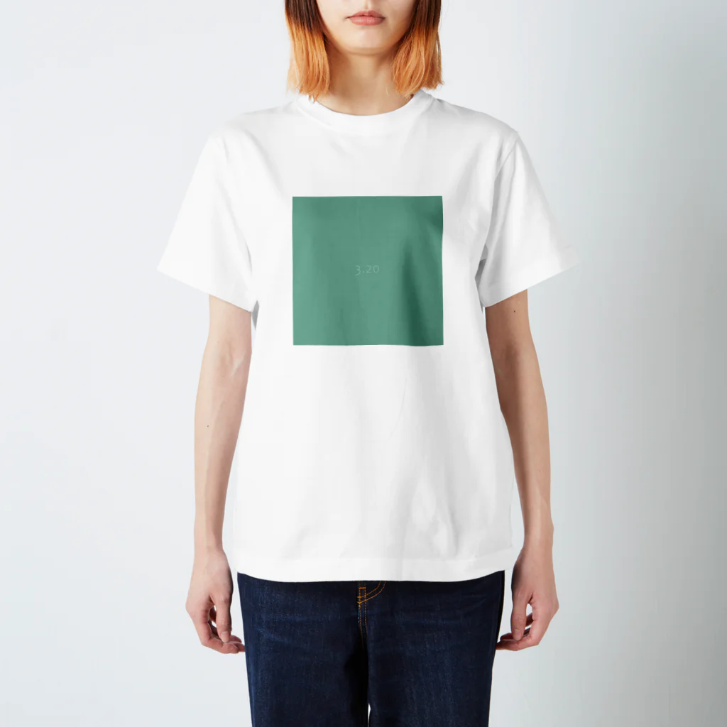 「Birth Day Colors」バースデーカラーの専門店の3月20日の誕生色「ダスティ・ジェイド・グリーン」 Regular Fit T-Shirt
