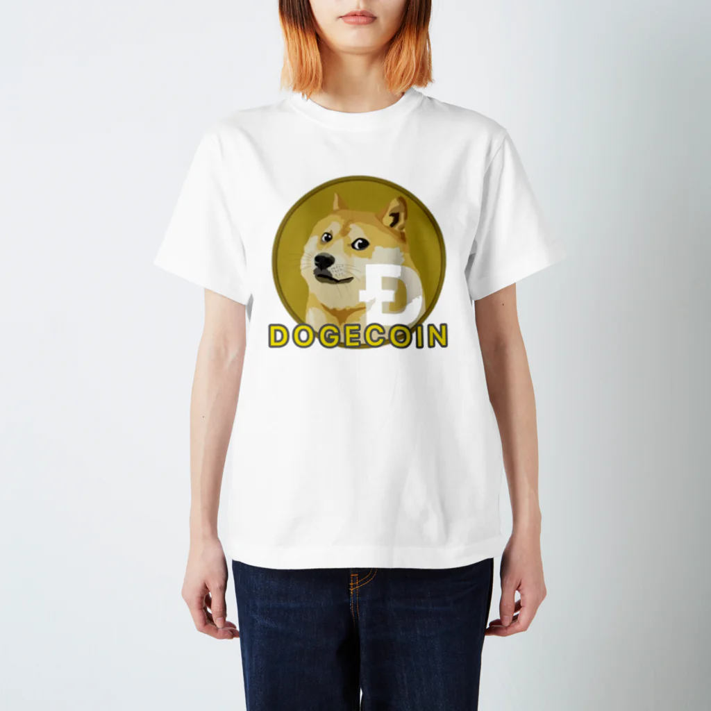 投資服専門店ReeveのDOGECOINドージコインロゴTシャツ スタンダードTシャツ