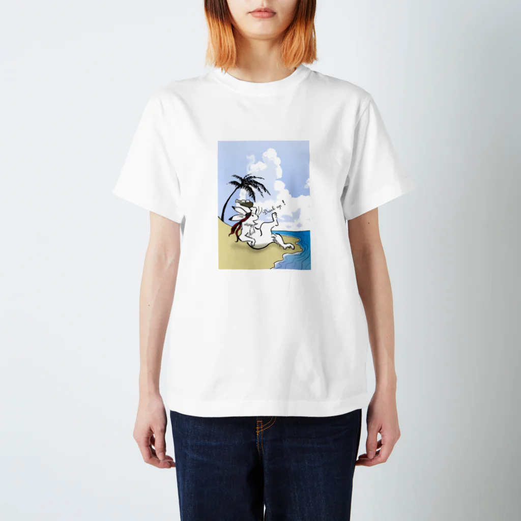 KIYOKIYOKINGDOMの海賊になった鳥獣戯画☆カラー版 スタンダードTシャツ