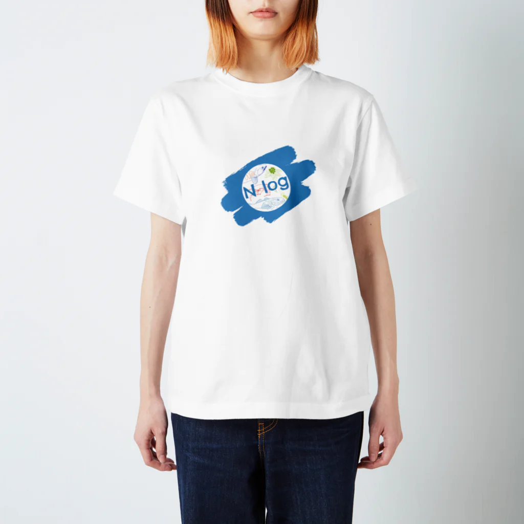 えぬログのお魚屋さんのえぬログchアイコン スタンダードTシャツ