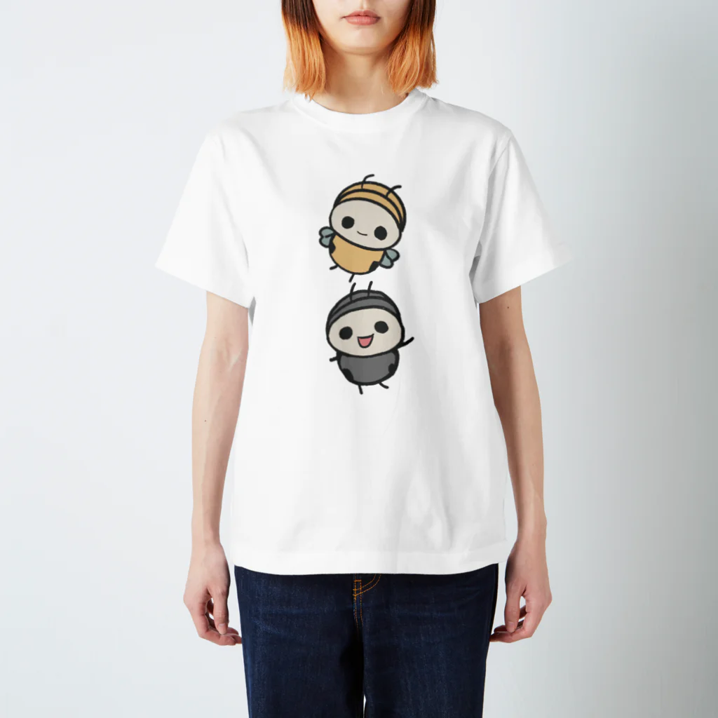 Ohiro’s Shop のハチとアリの海水浴(両面プリント) 티셔츠