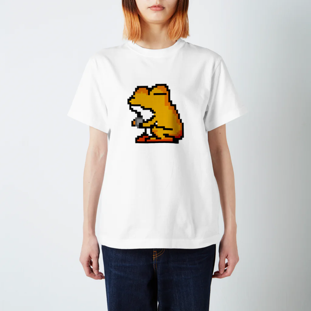 keishakeのカエルのぺしゃんこ(ゲームボーイ持ってるver） スタンダードTシャツ