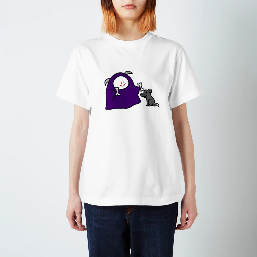 なきむしいもむしのしにがみくんとわんちゃん スタンダードTシャツ