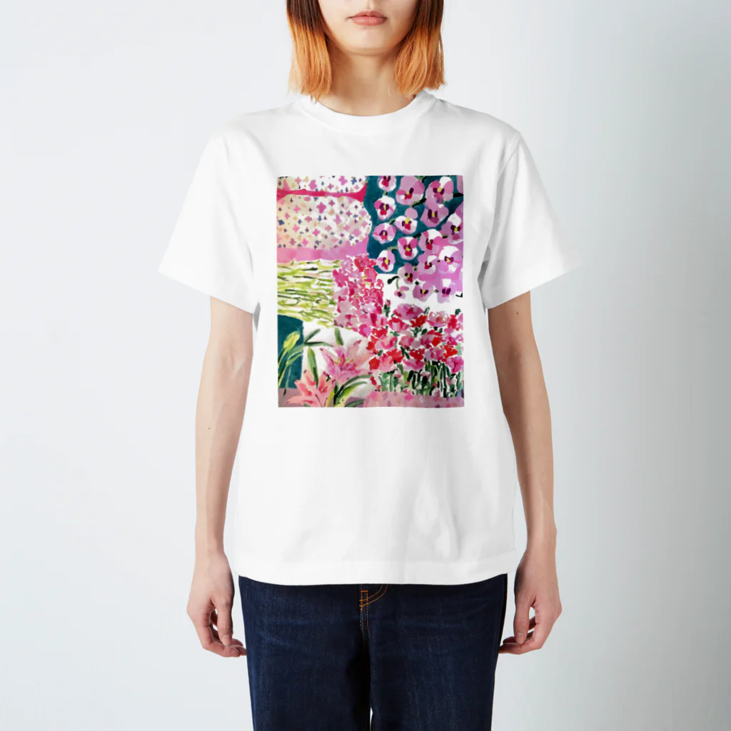 yuko maegawaの花づくし スタンダードTシャツ