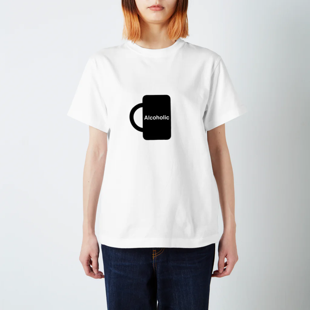 Alcoholicのロゴ Regular Fit T-Shirt