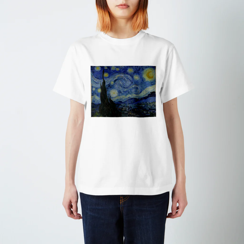 世界美術商店の星月夜 / The Starry Night Regular Fit T-Shirt