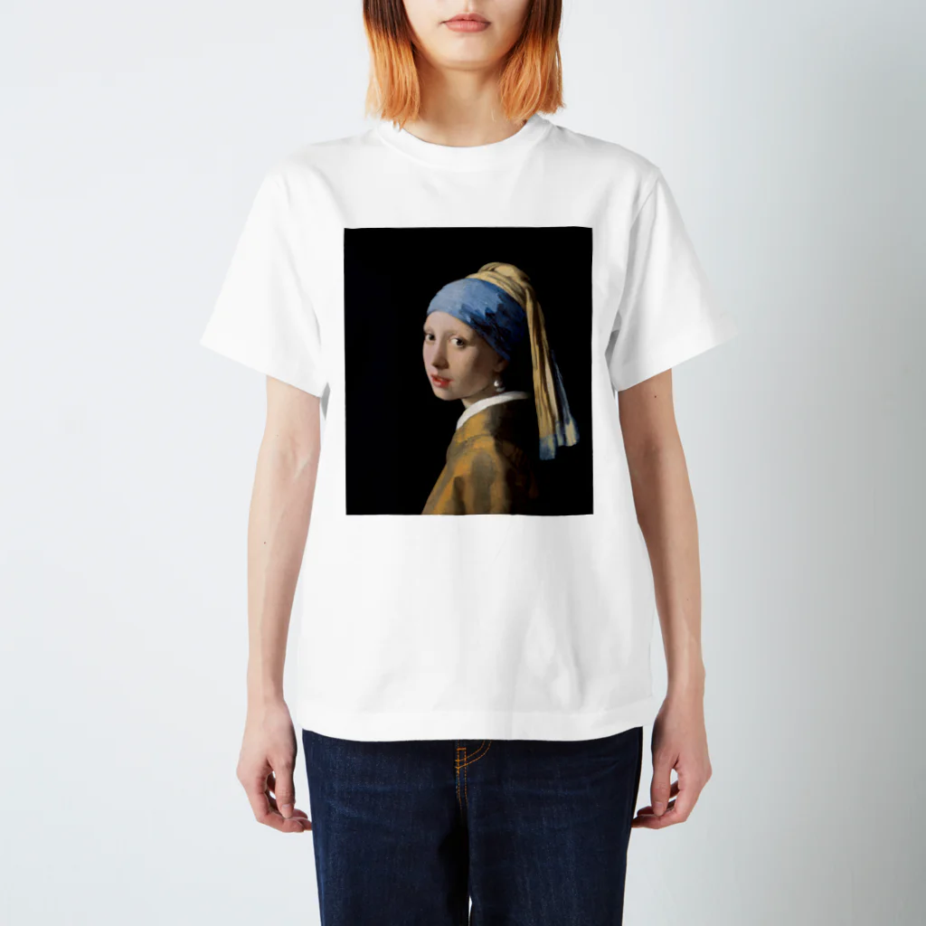 世界美術商店の真珠の耳飾りの少女 / Girl with a Pearl Earring スタンダードTシャツ