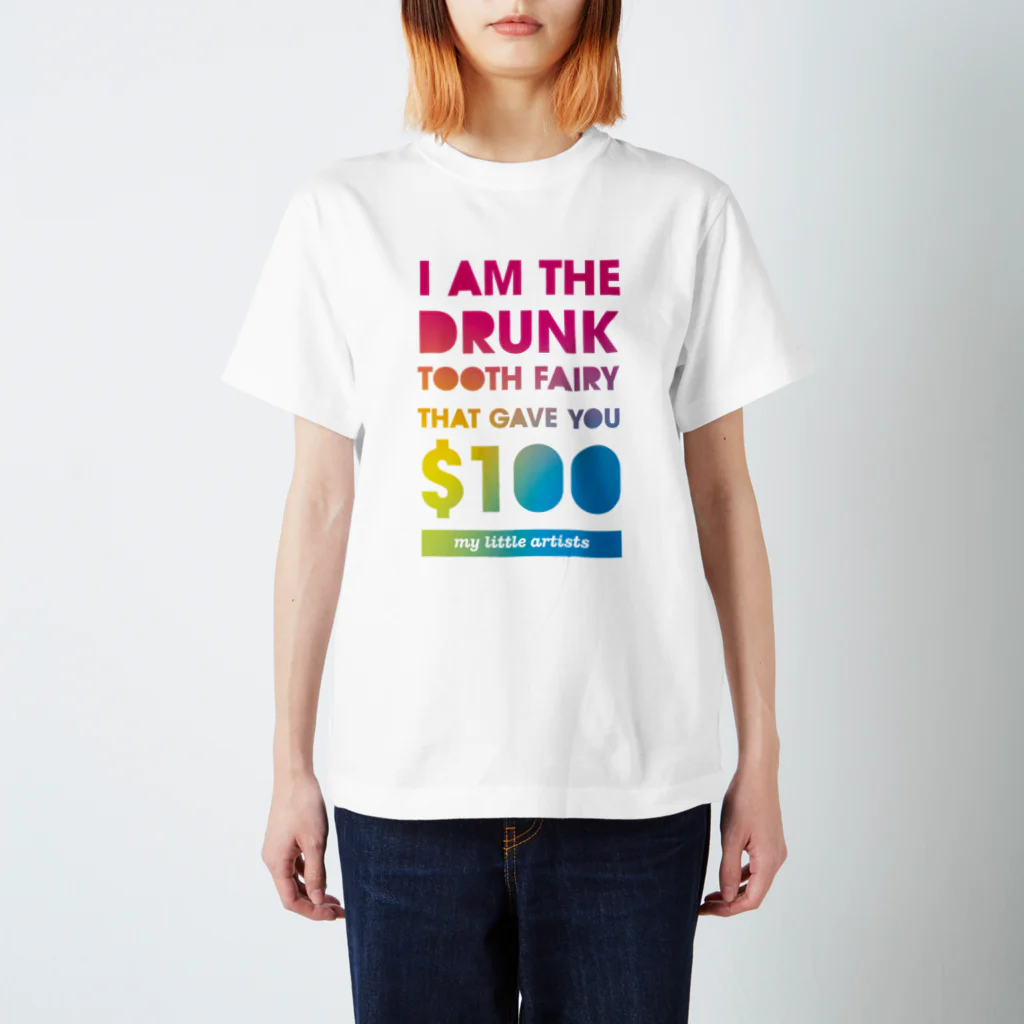 My Little ArtistsのMy Little Artists - Drunk Tooth Fairy Regular Fit T-Shirt