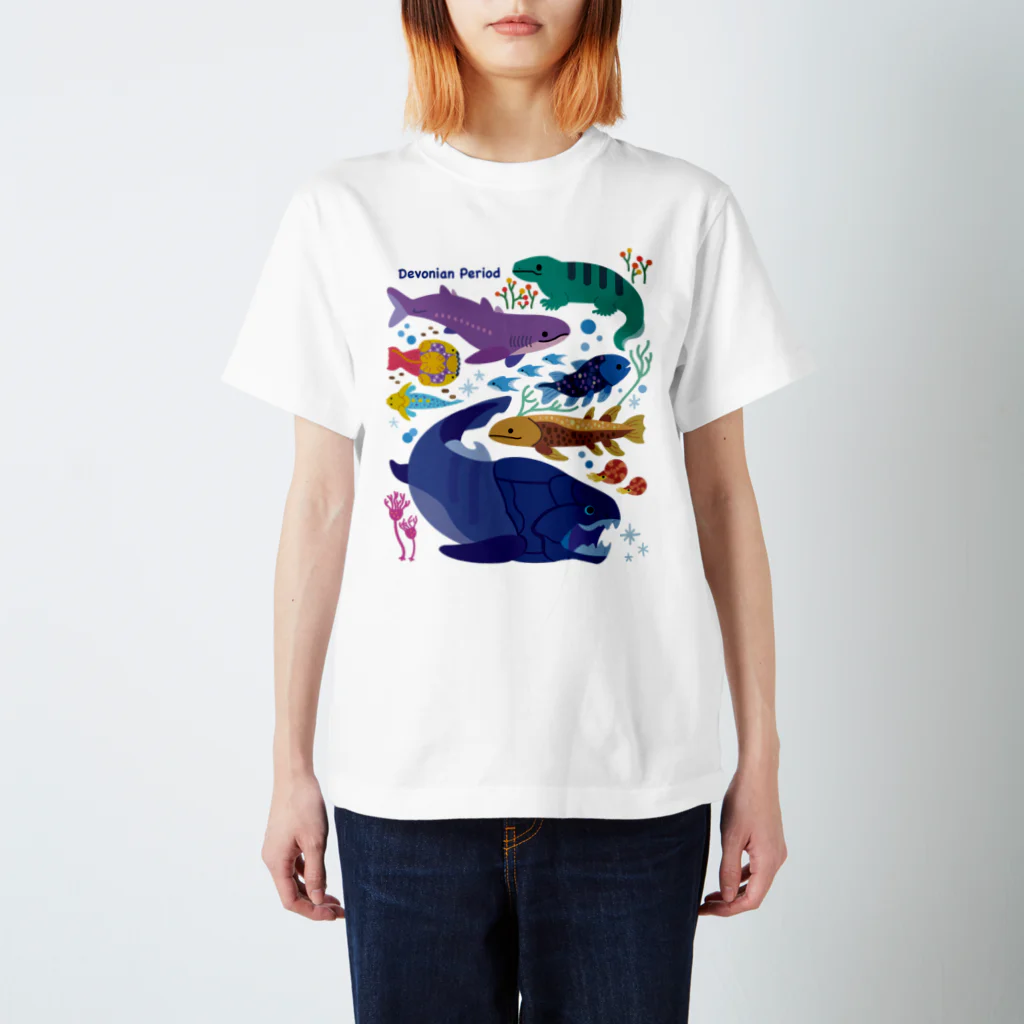 みなとまち層のデボン紀の生き物たち Regular Fit T-Shirt